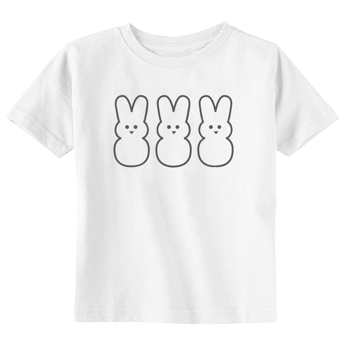 3 Peep Bunnies with Name T-Shirt