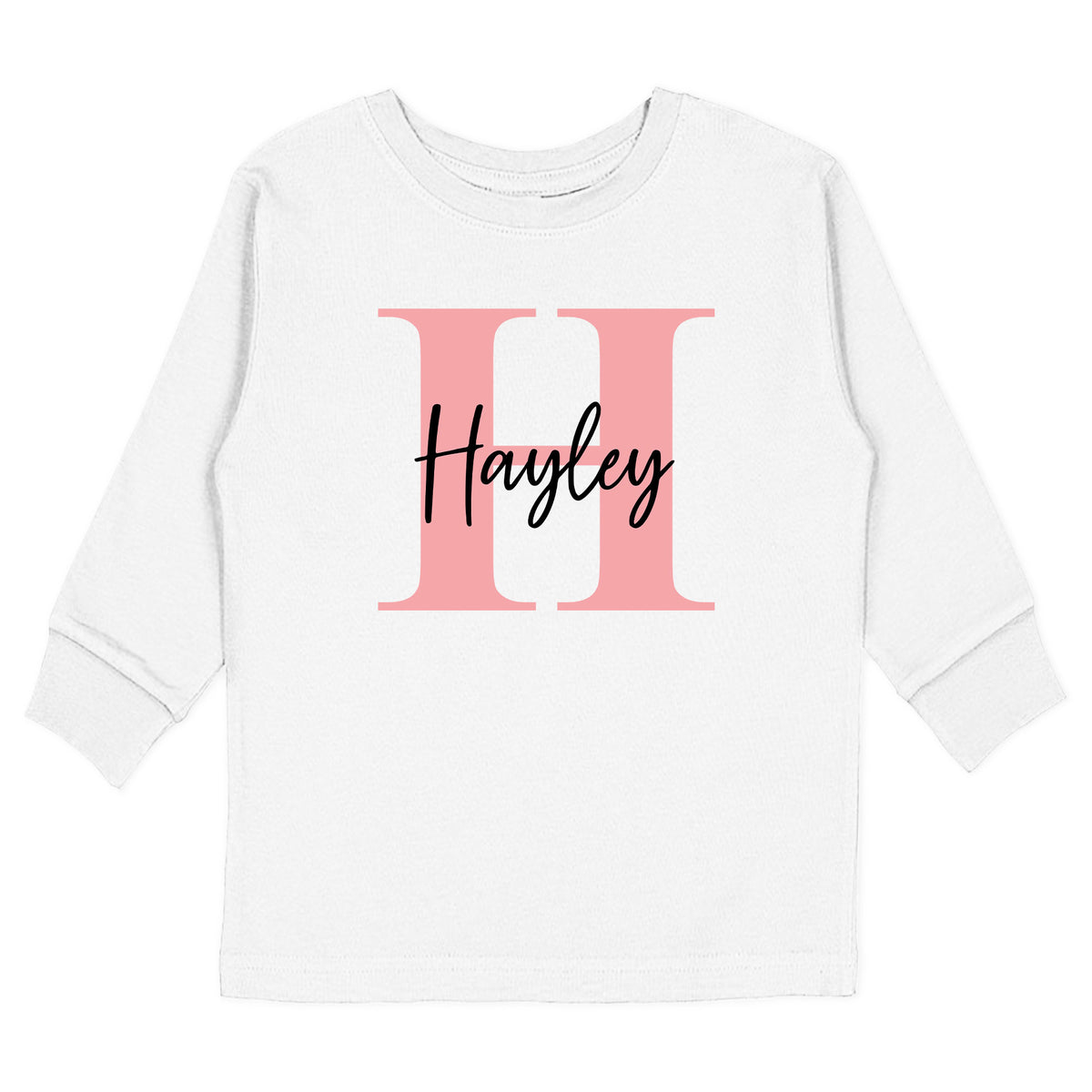 Alphabet Pink Letter Name T-Shirt