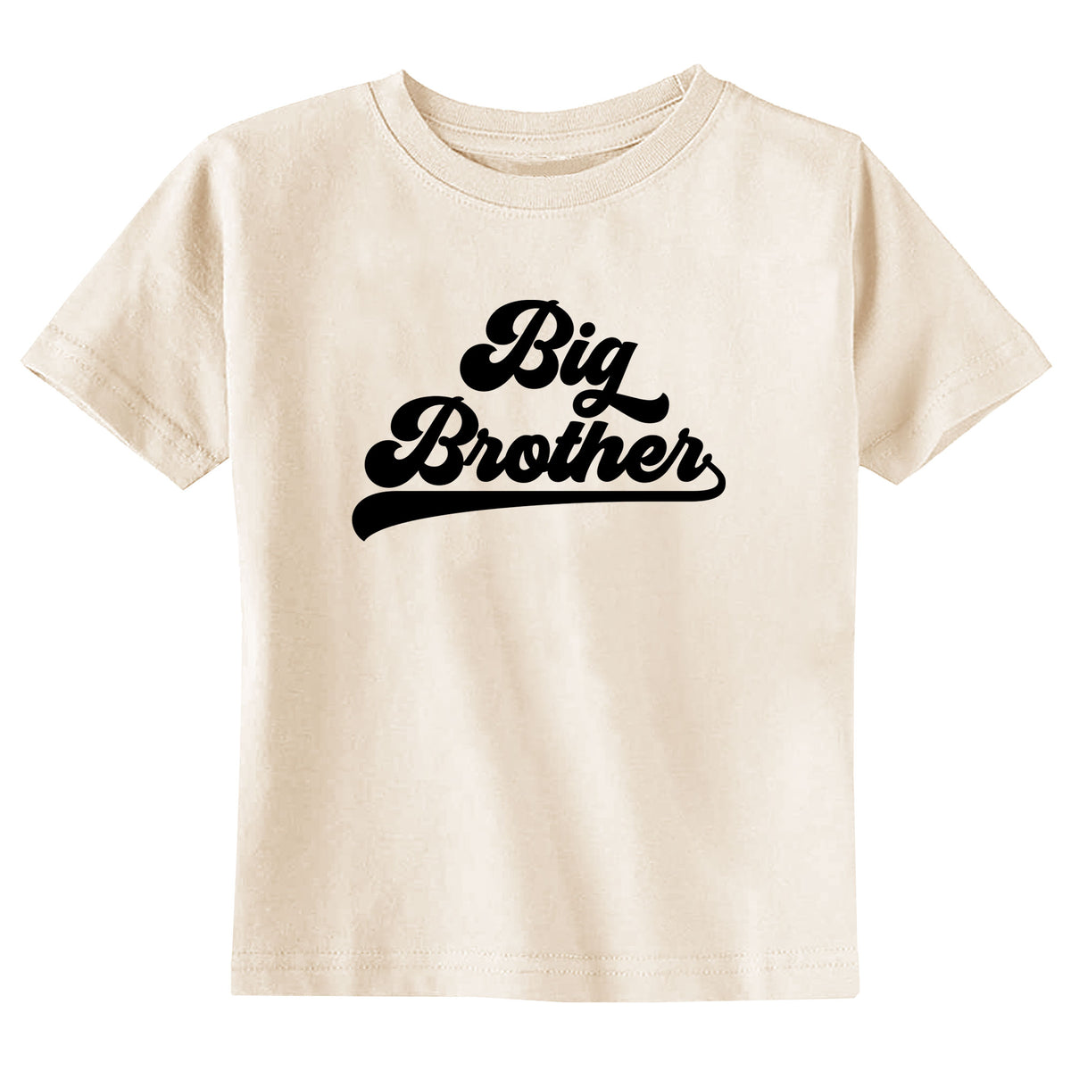 Athletic Big Brother with Year Natural T-Shirt