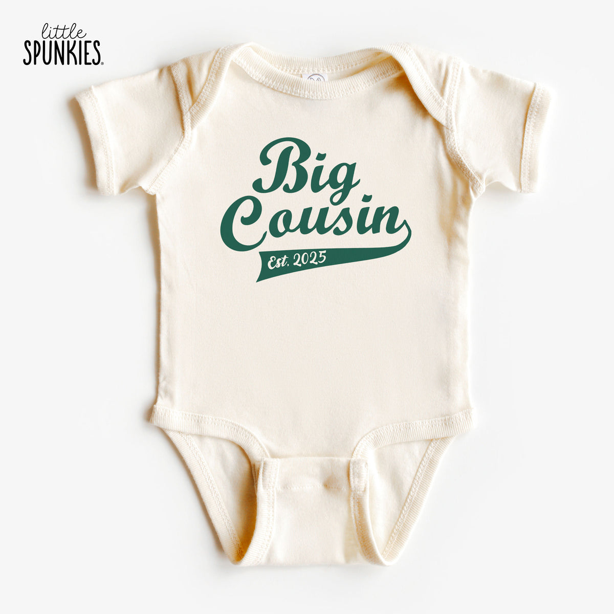 Athletic Big Cousin with Est Year Natural Onesies® Brand