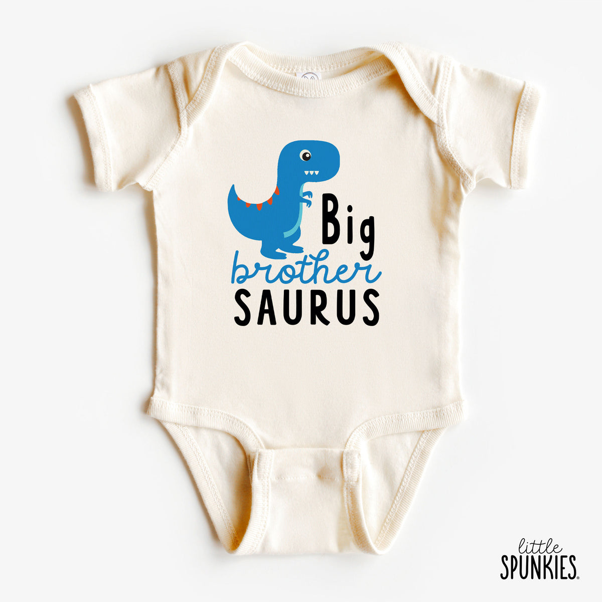 Big Brother Saurus (Blue Dino) Natural Onesies® Brand