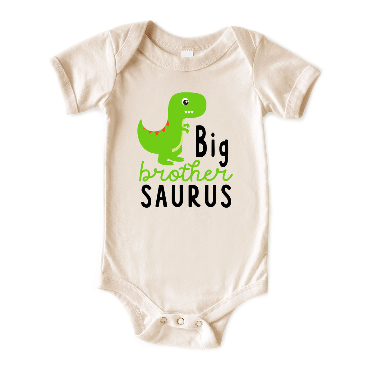 Big Brother Saurus (Green Dino) Natural Onesies® Brand