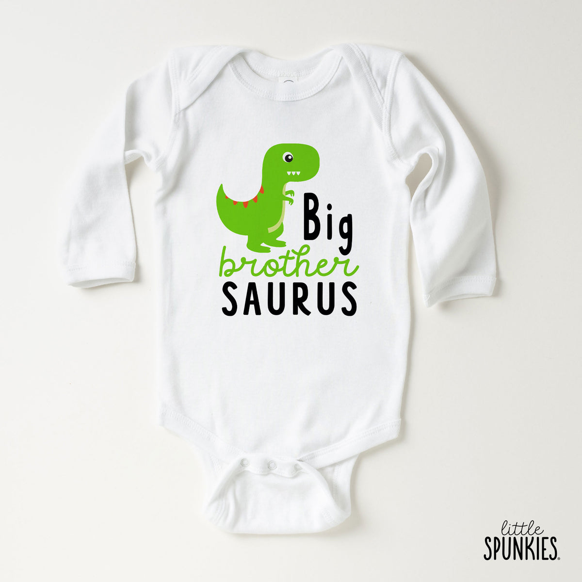 Big Brother Saurus (Green Dino) Onesies® Brand