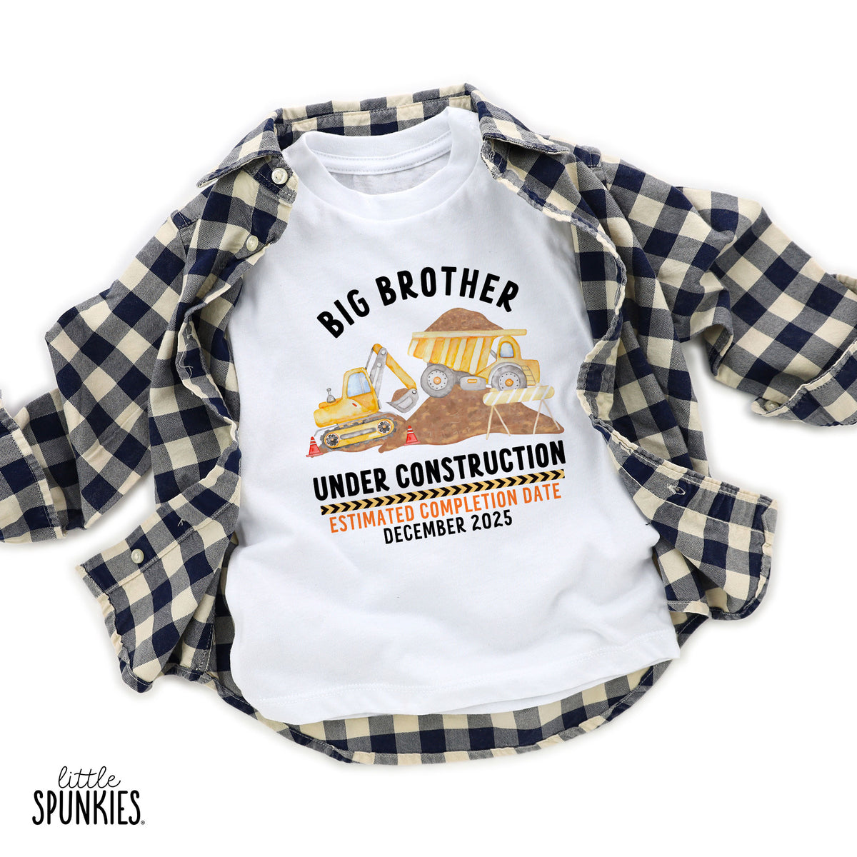 Big Brother Under Construction with Date T-Shirt