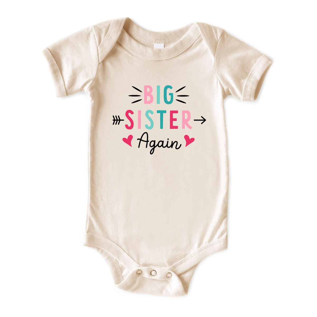 Big Sister Again Natural Onesies® Brand