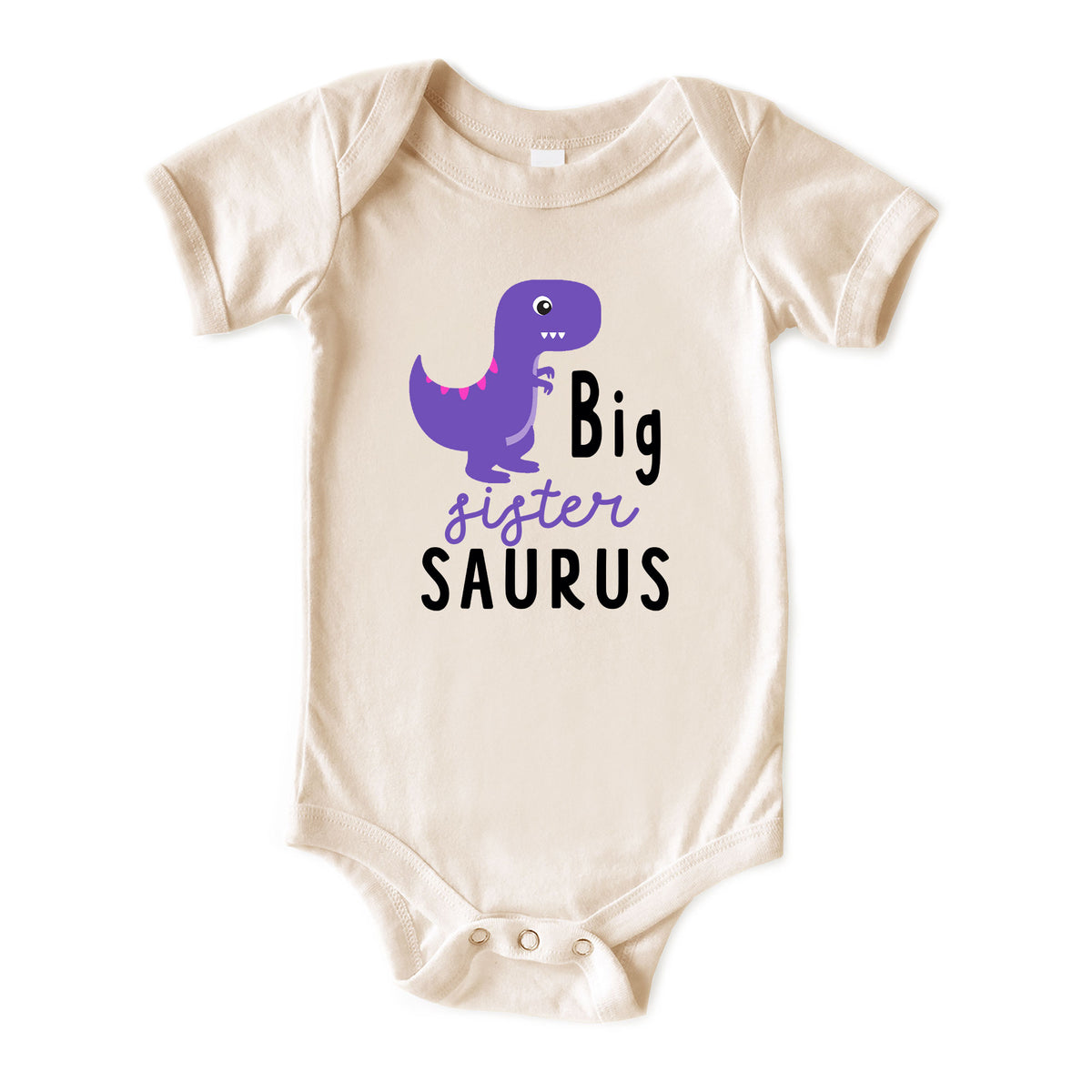 Big Sister Saurus Natural Onesies® Brand