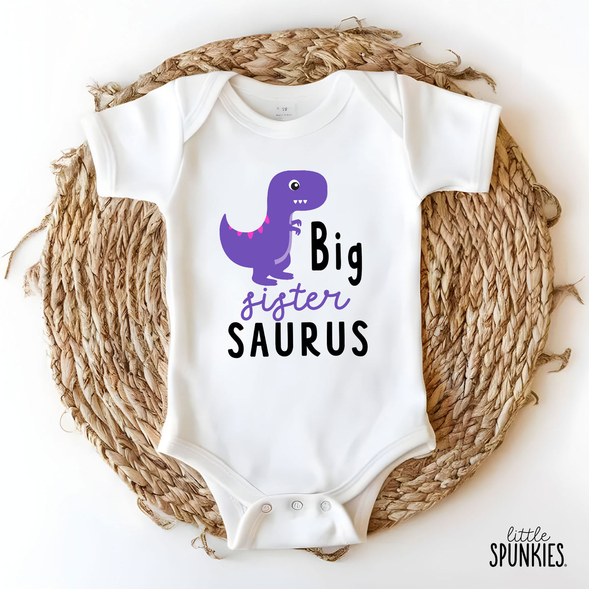 Big Sister Saurus Onesies® Brand