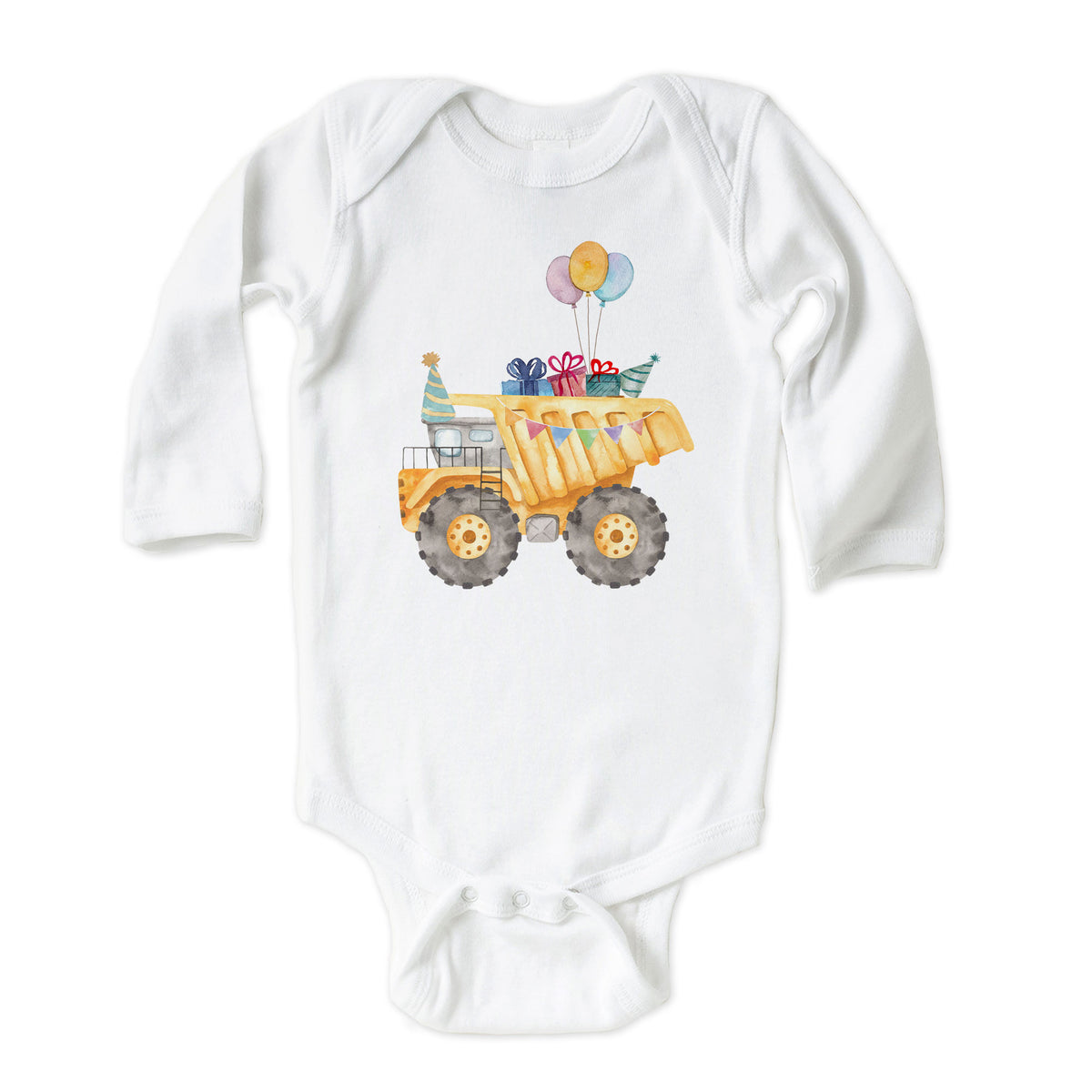 Birthday Dump Truck with Name Onesies® Brand