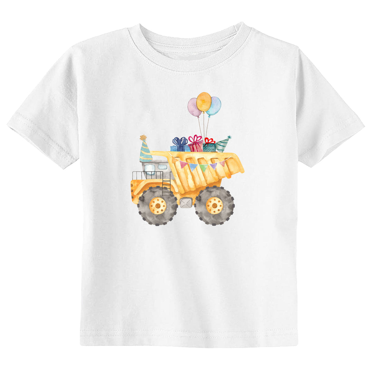 Birthday Dump Truck with Name T-Shirt