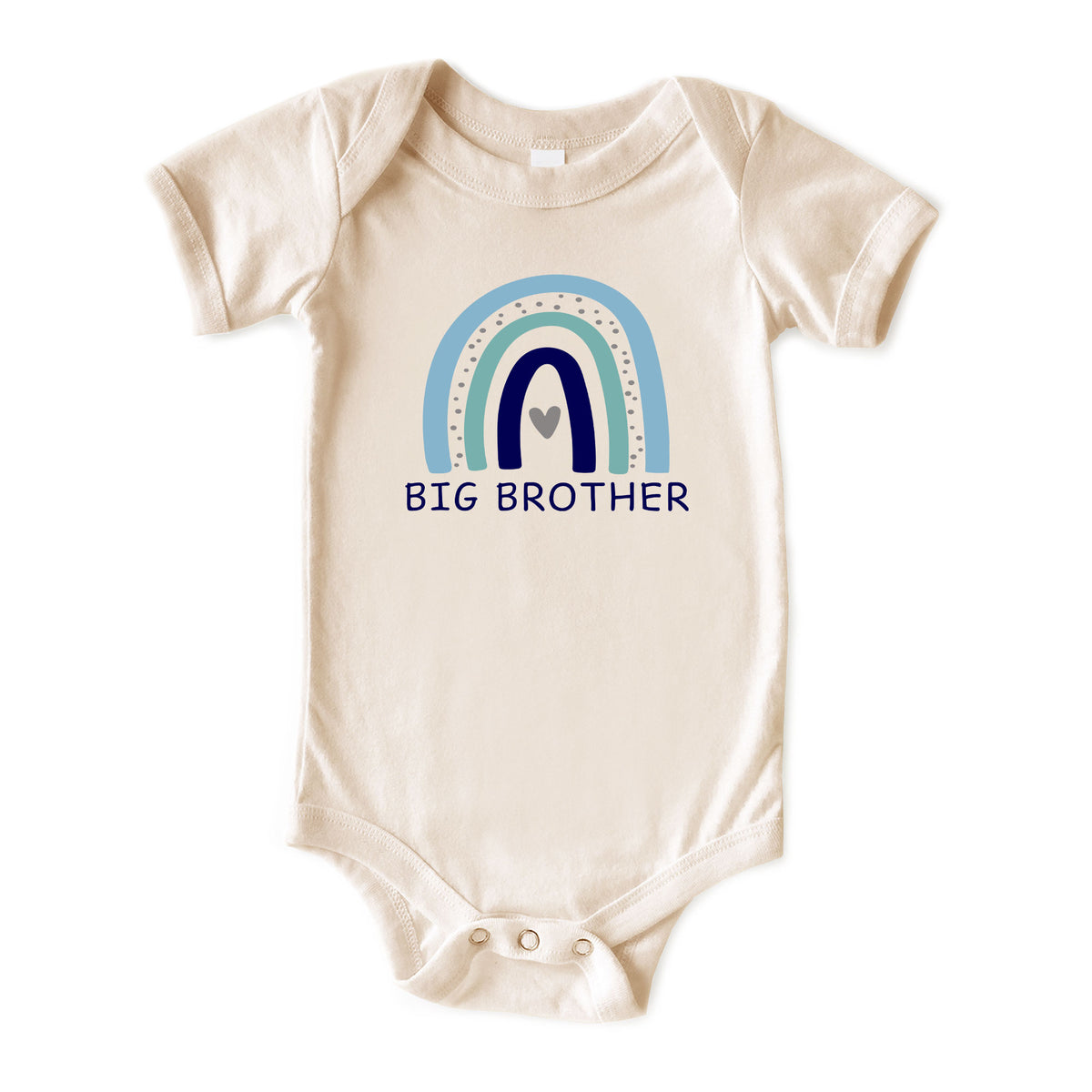 Blue Rainbow Big Brother Natural Onesies® Brand