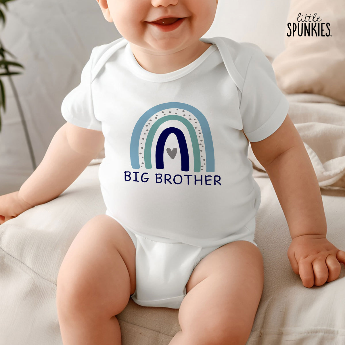 Blue Rainbow Big Brother Onesies® Brand