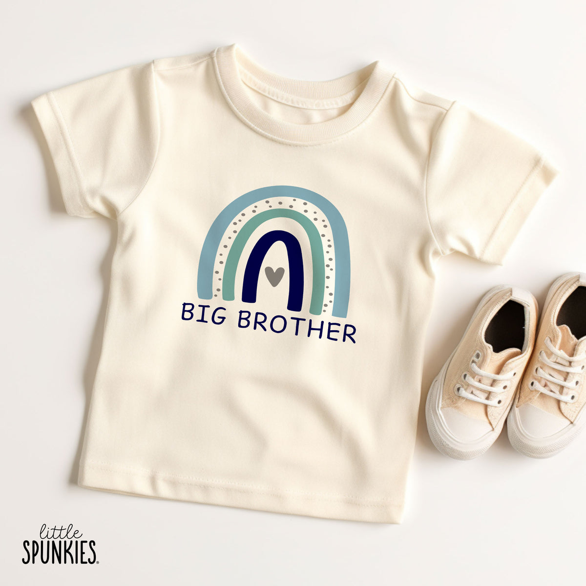 Blue Rainbow Big Brother Natural T-Shirt