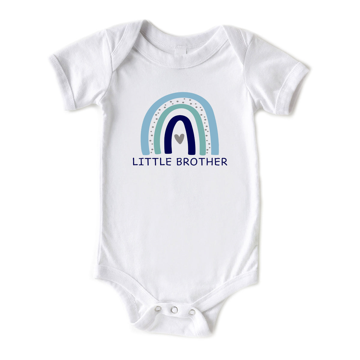 Blue Rainbow Little Brother Onesies® Brand