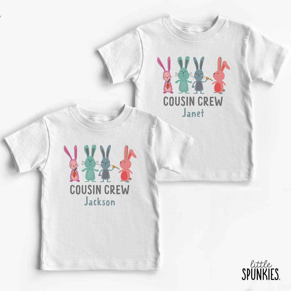 Bunnies Cousin Crew with Name T-Shirt