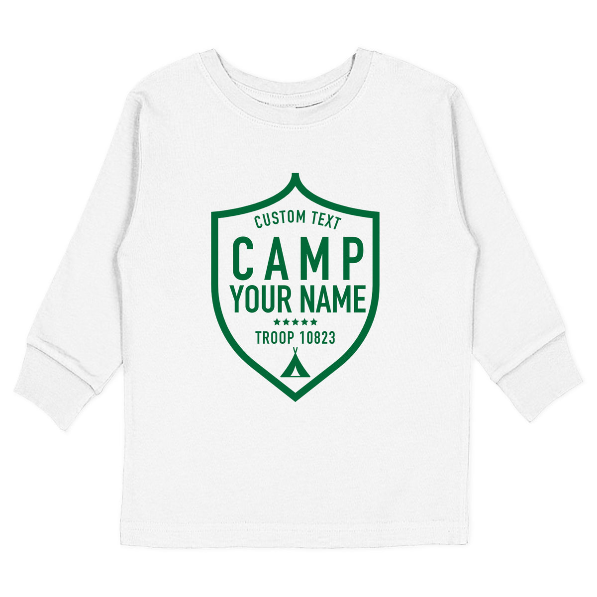 Custom Camp Troop Badge T-Shirt