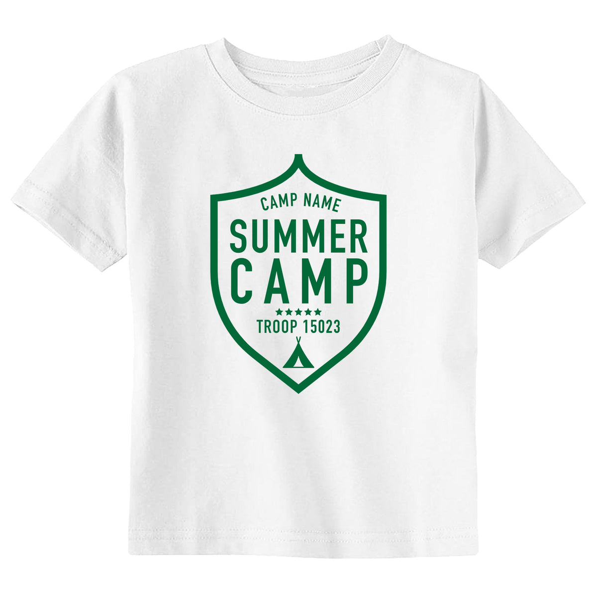 Custom Camp Troop Badge T-Shirt