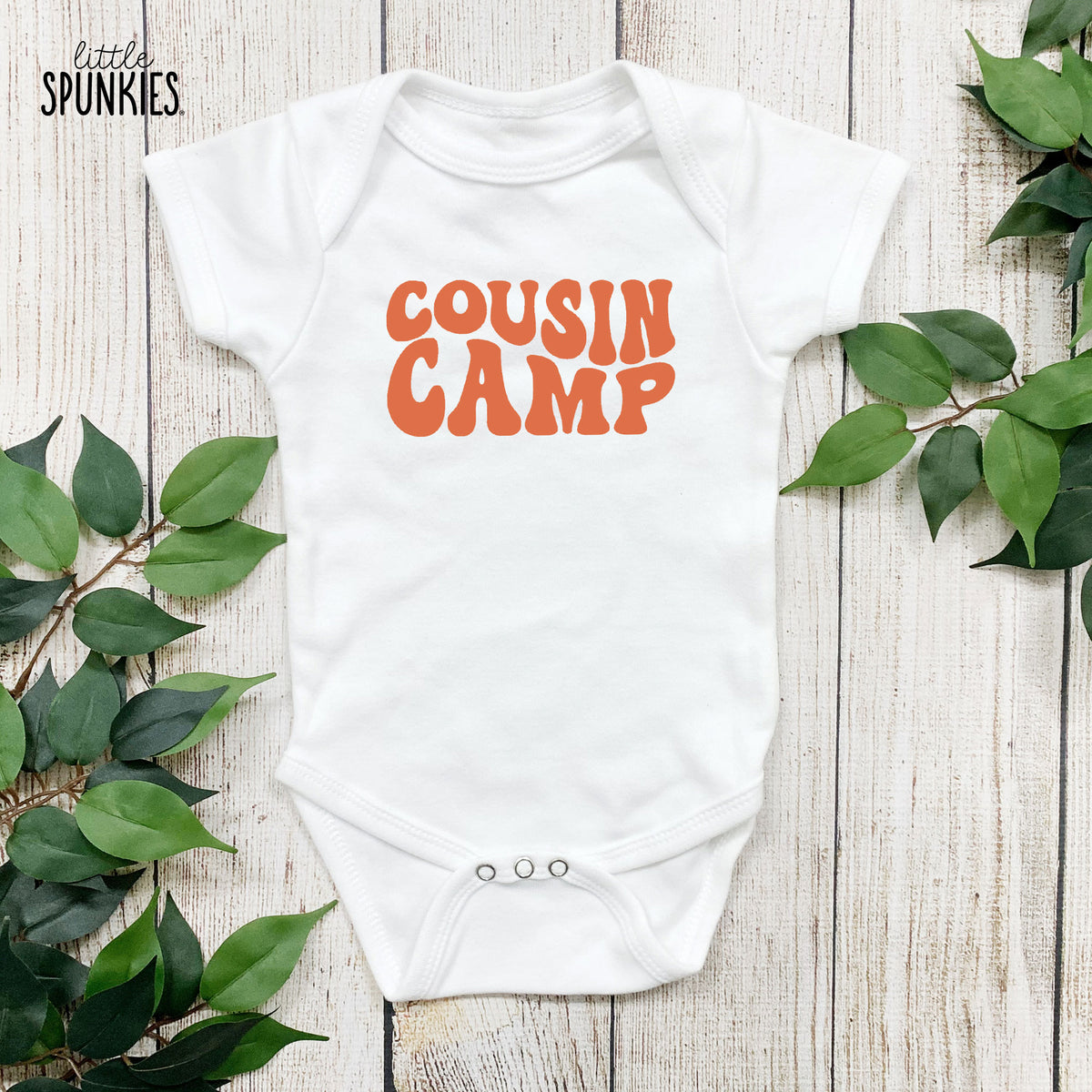 Cousin Camp Groovy Text Onesies® Brand