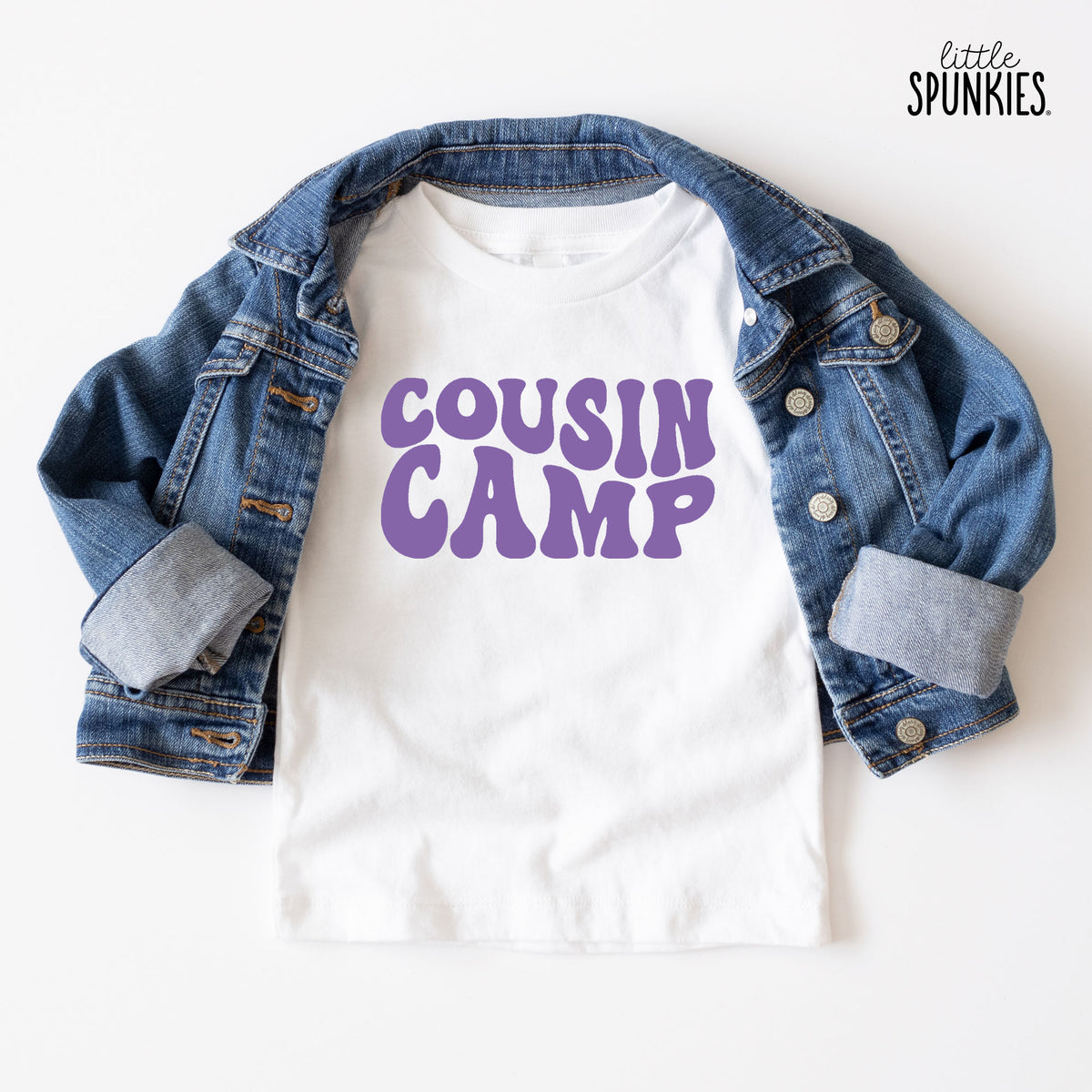 Cousin Camp Groovy Text T-Shirt