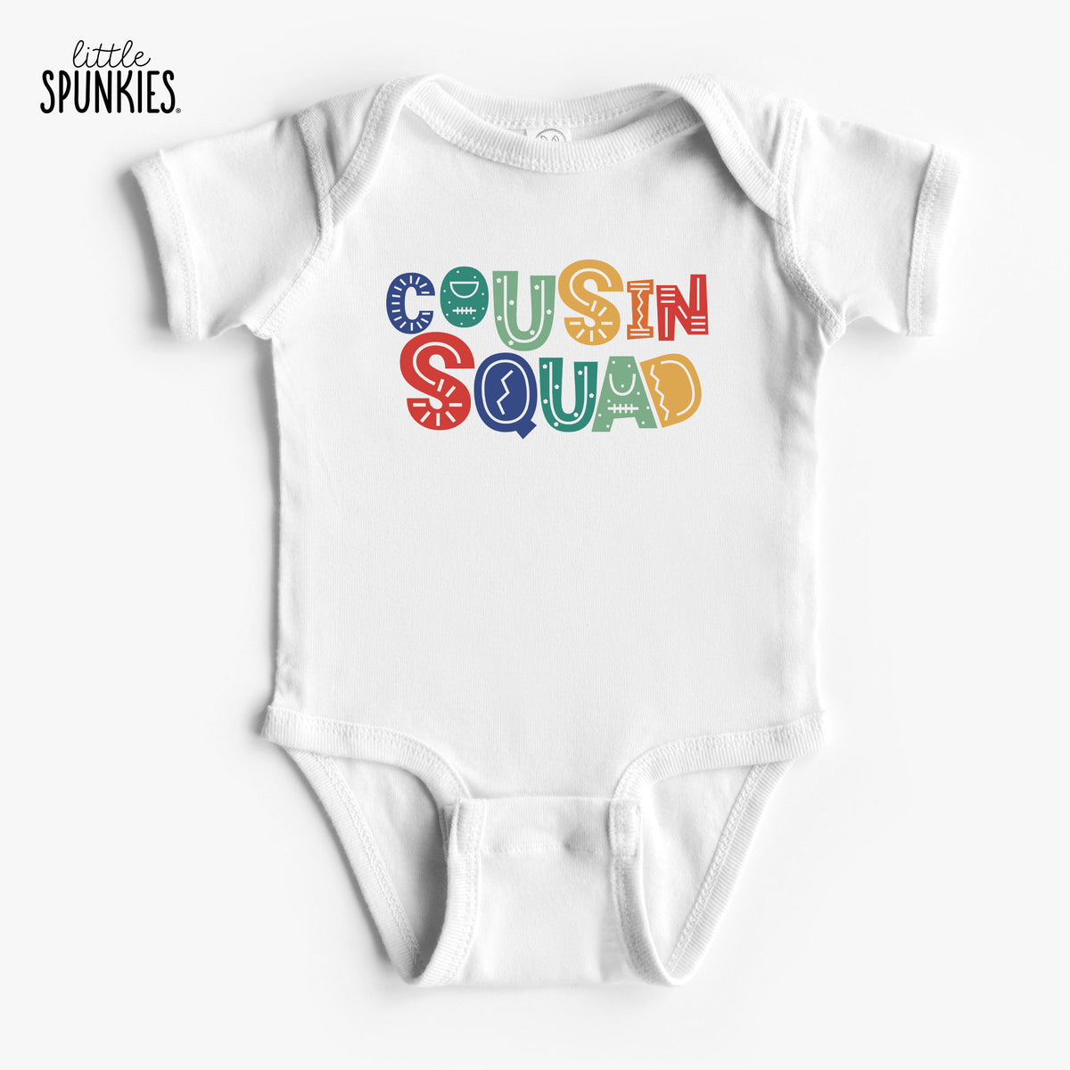 Cousin Squad Candy Font Onesies® Brand