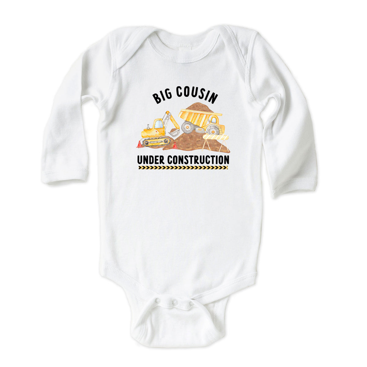 Big Cousin Under Construction with Date Onesies® Brand