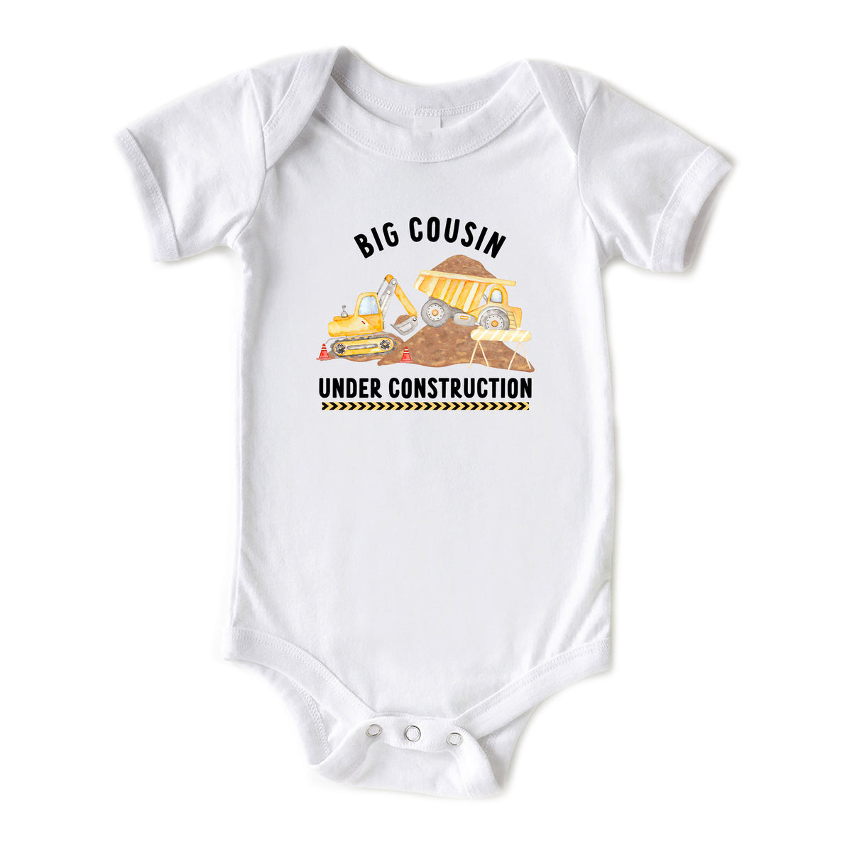 Big Cousin Under Construction with Date Onesies® Brand