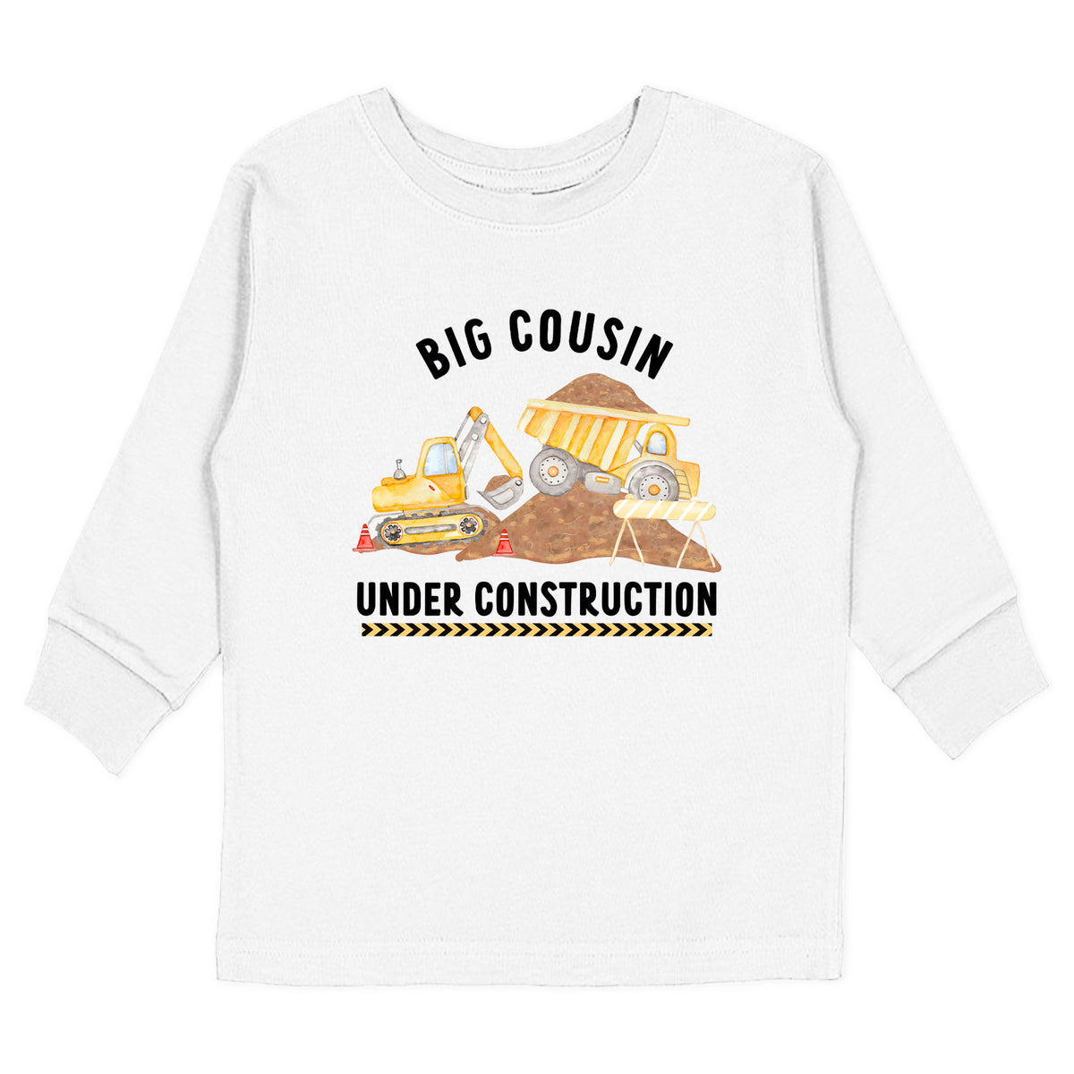 Big Cousin Under Construction with Date T-Shirt