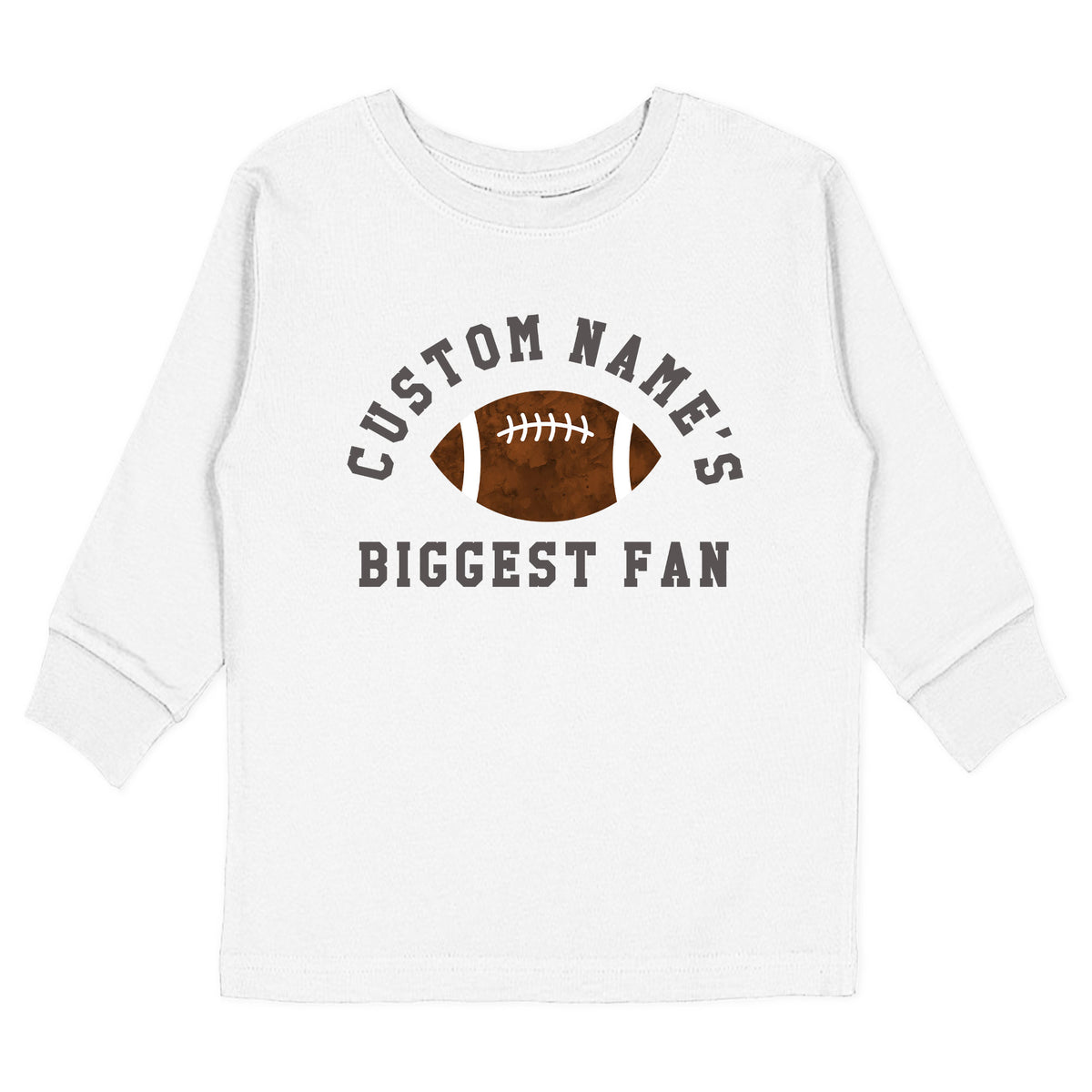 Custom Name's Biggest Fan (Football) T-Shirt