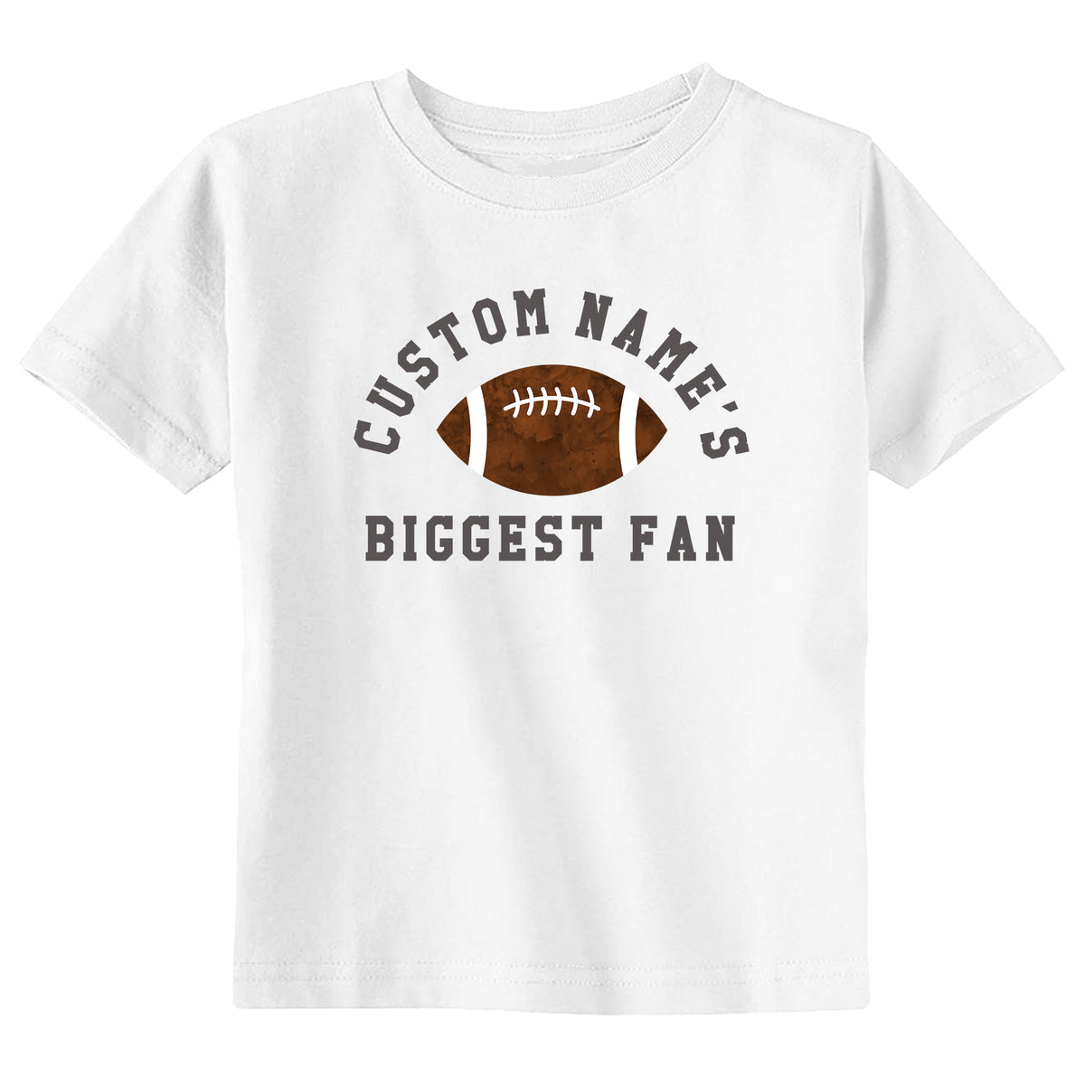 Custom Name's Biggest Fan (Football) T-Shirt