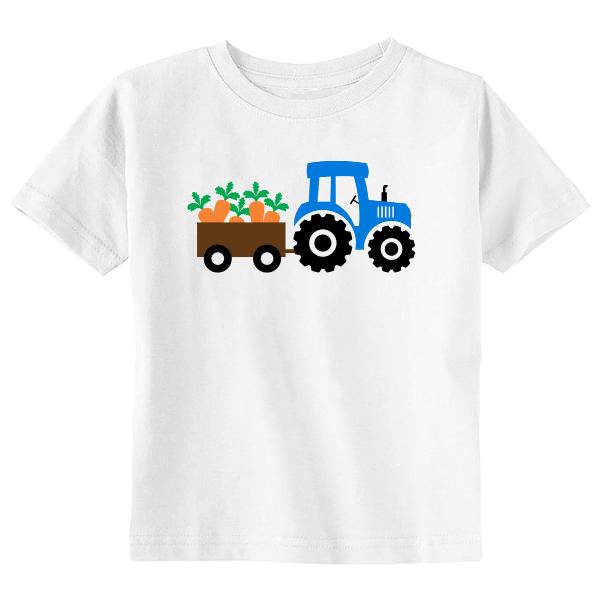 Easter Carrot Tractor with Name T-Shirt