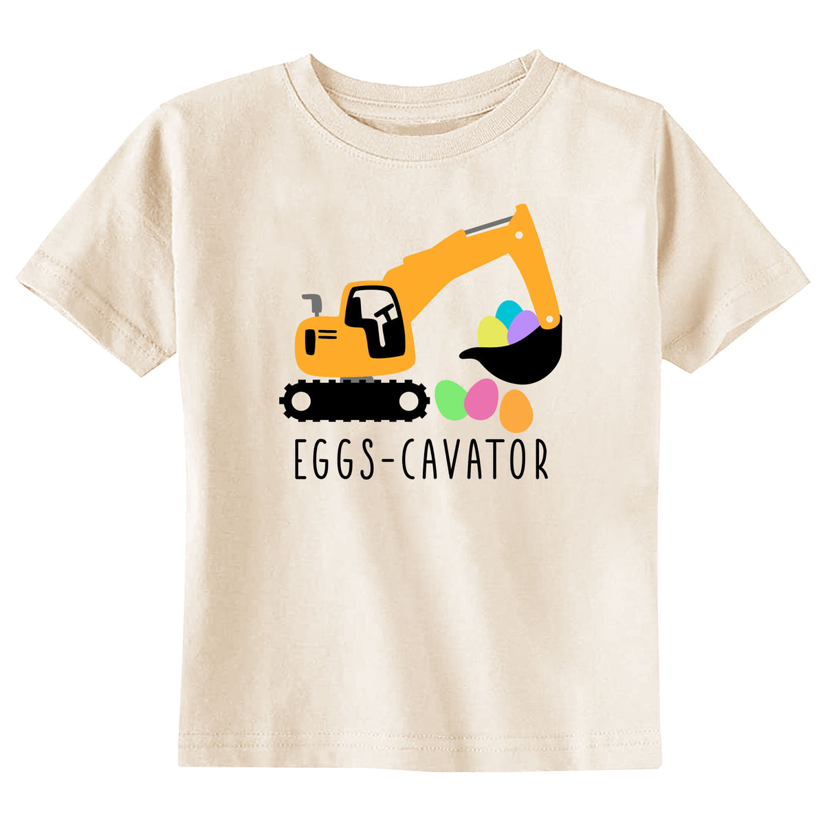 Eggs-Cavator Natural T-Shirt