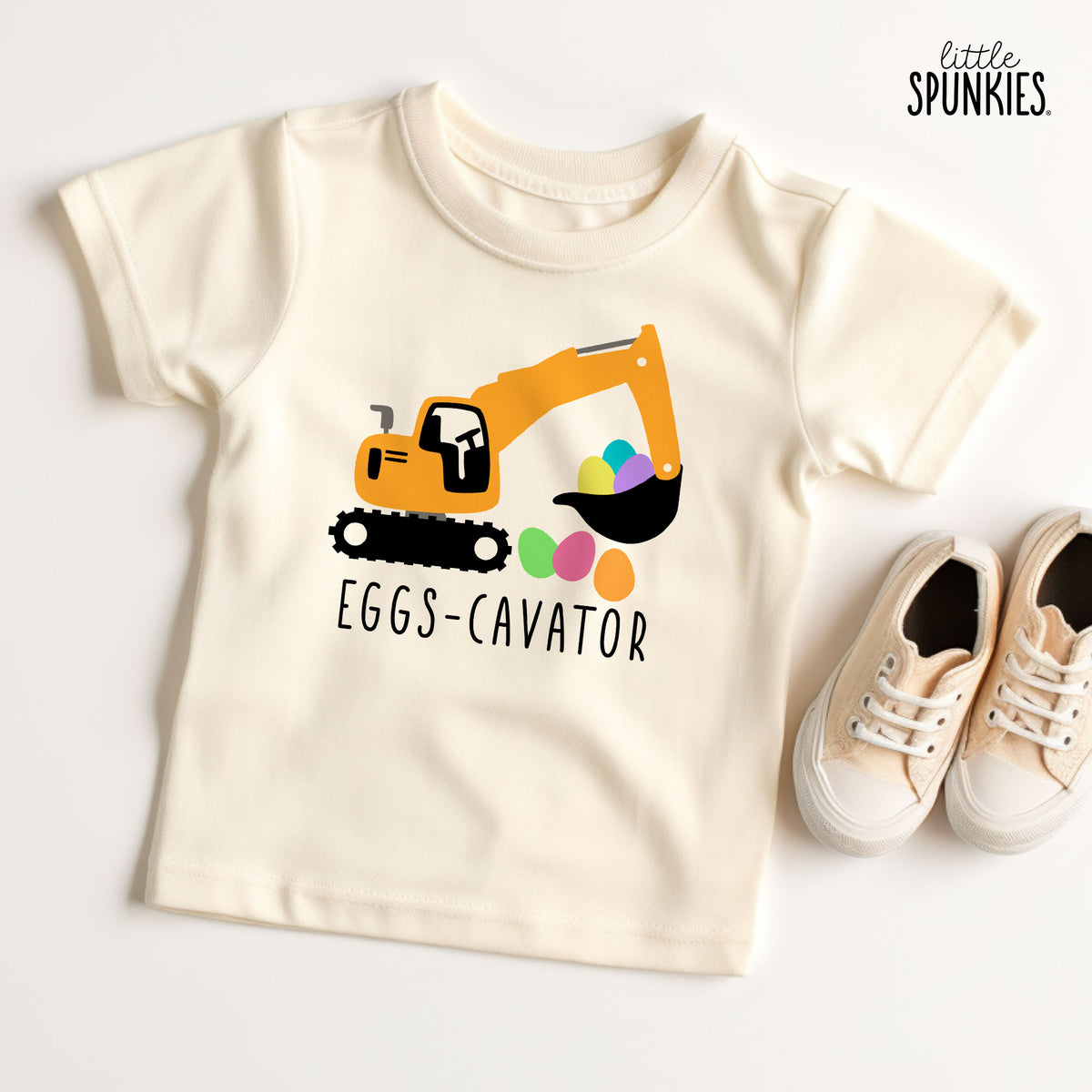 Eggs-Cavator Natural T-Shirt