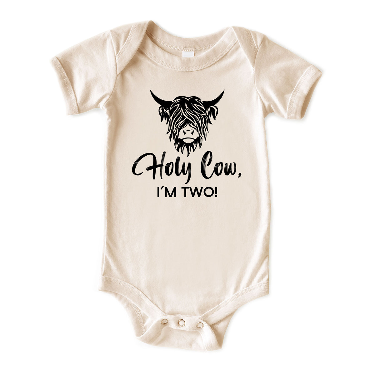 Holy Cow I'm Age (BOY) Natural Onesies® Brand