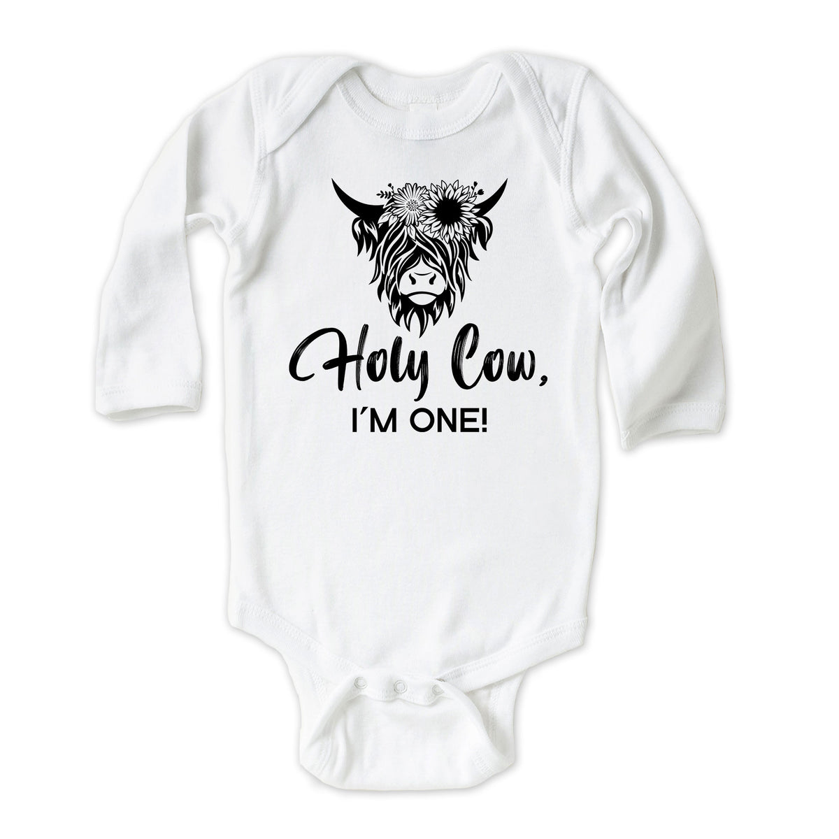 Holy Cow I'm Age (GIRL) Onesies® Brand