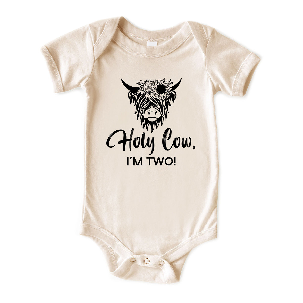 Holy Cow I'm Age (GIRL) Natural Onesies® Brand