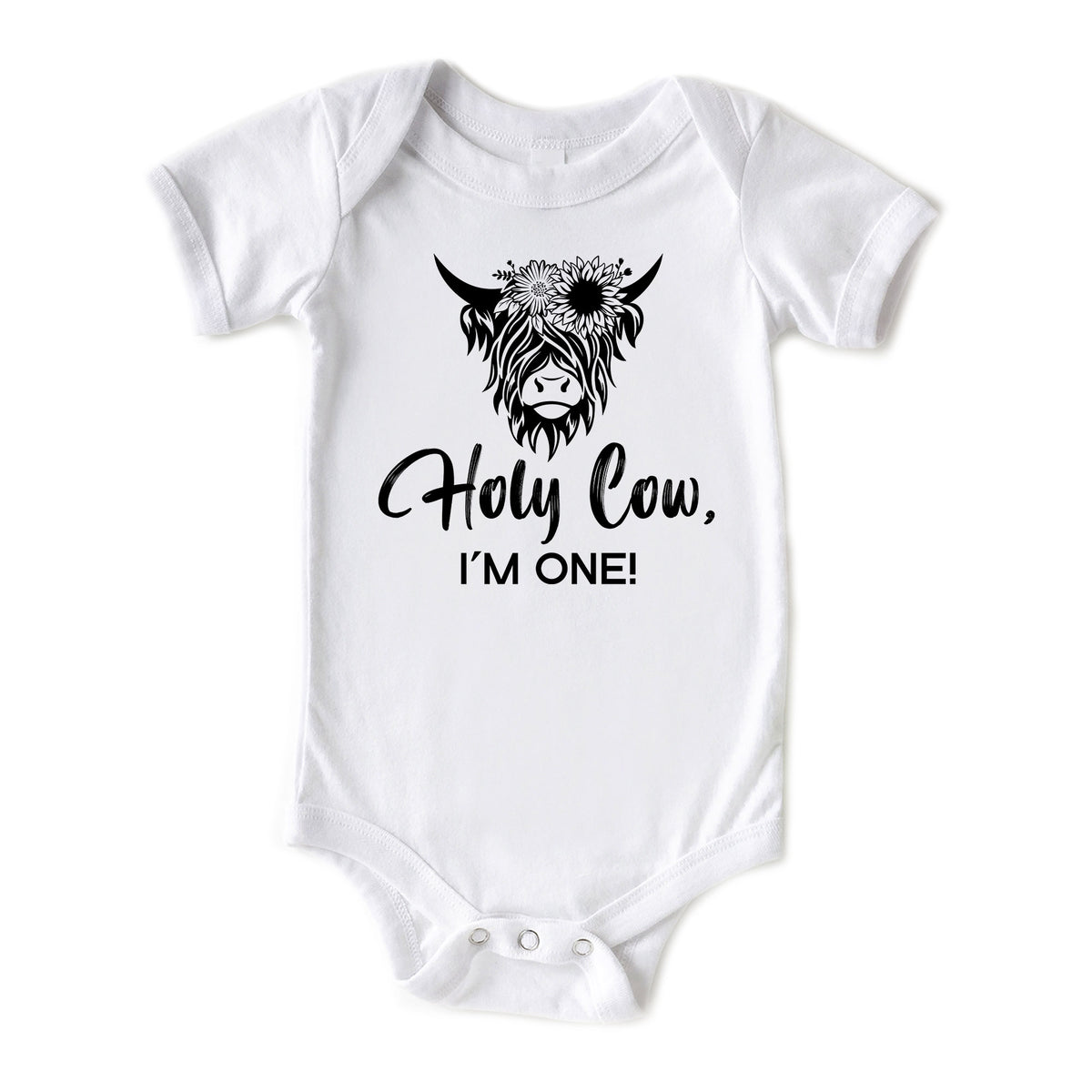 Holy Cow I'm Age (GIRL) Onesies® Brand