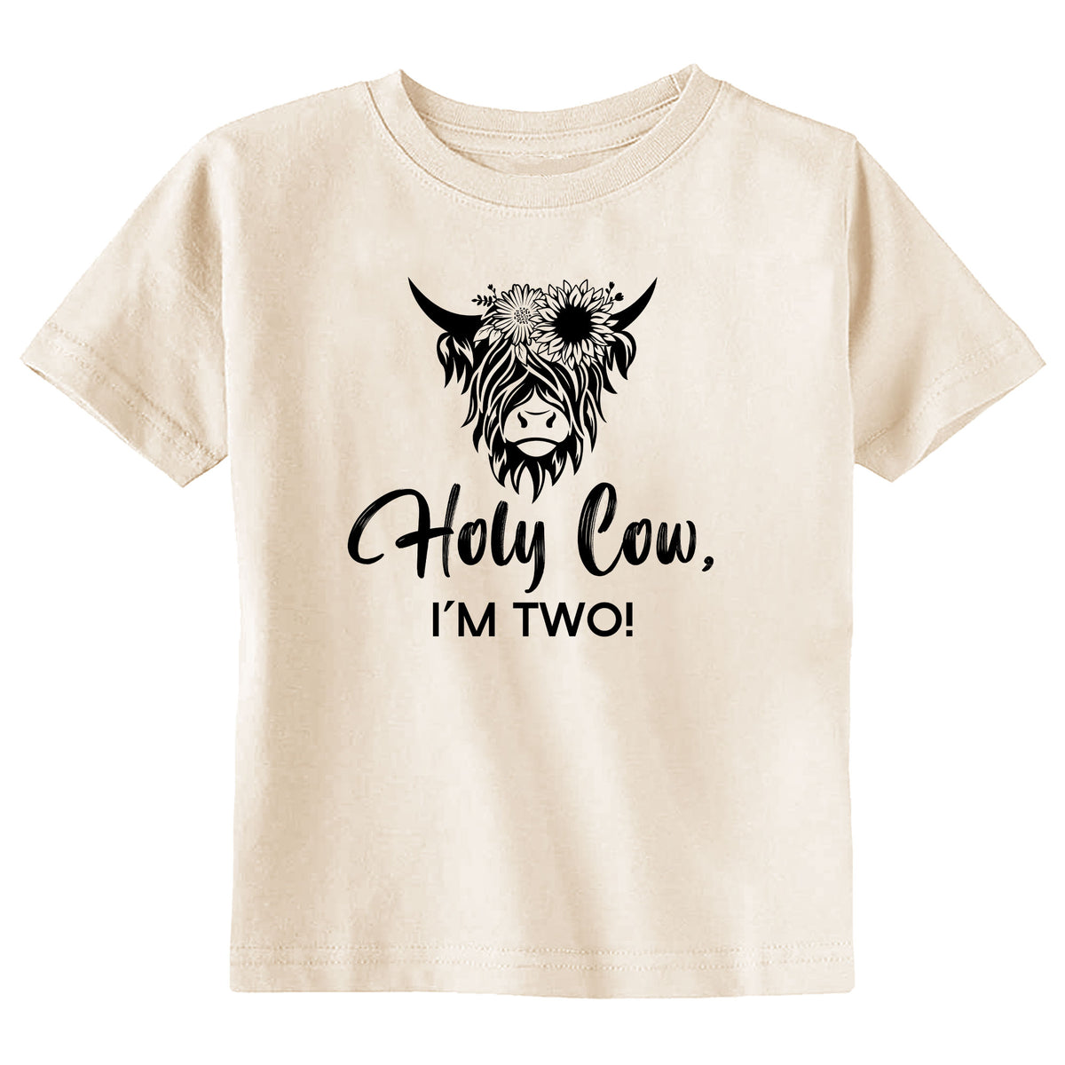 Holy Cow I'm Age (GIRL) Natural T-Shirt