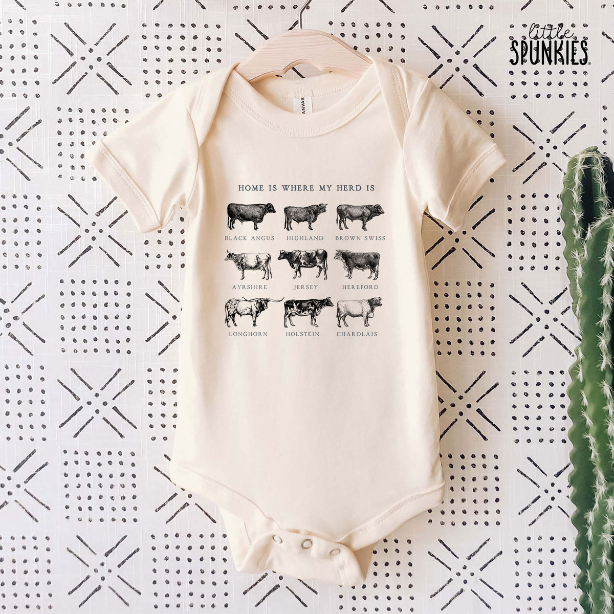 Home is Where the Herd Is Natural Onesies® Brand