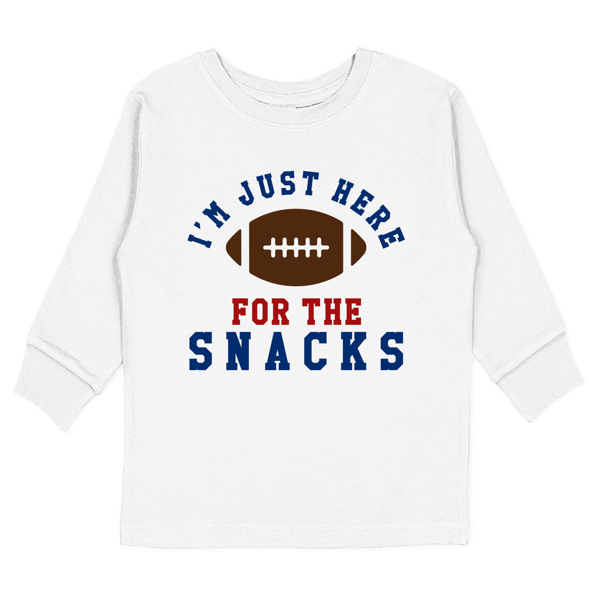 I'm Just Here for the Snacks (Football) T-Shirt