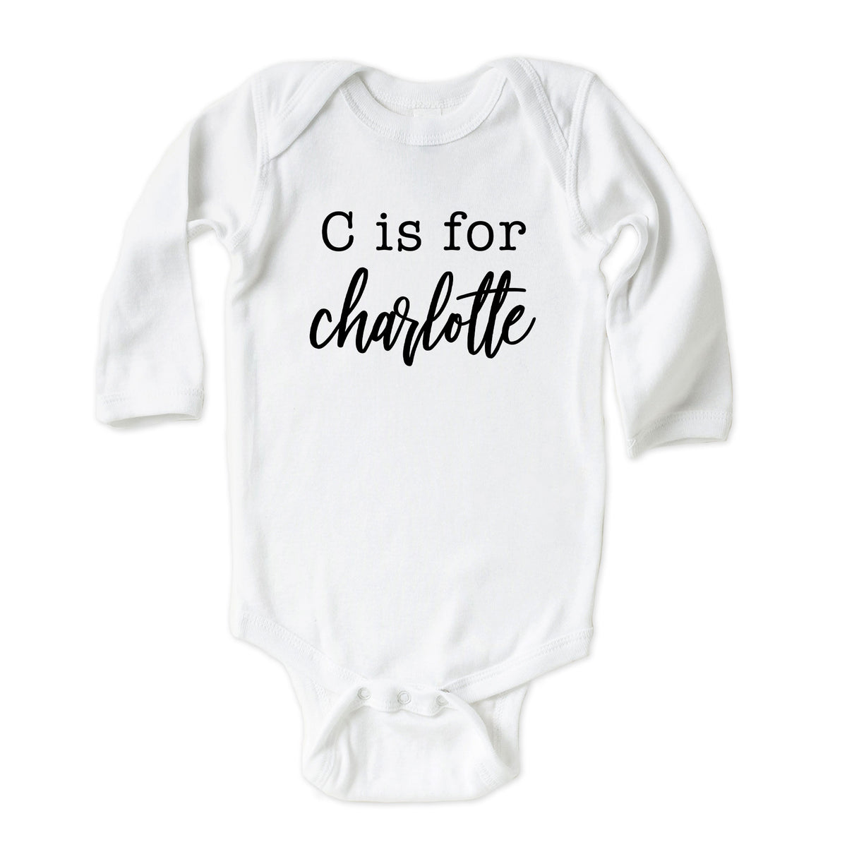 Letter is for Cursive Name Onesies® Brand