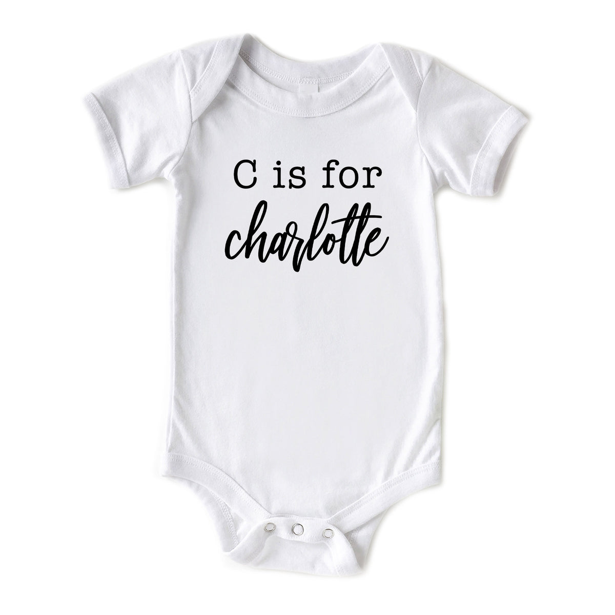 Letter is for Cursive Name Onesies® Brand