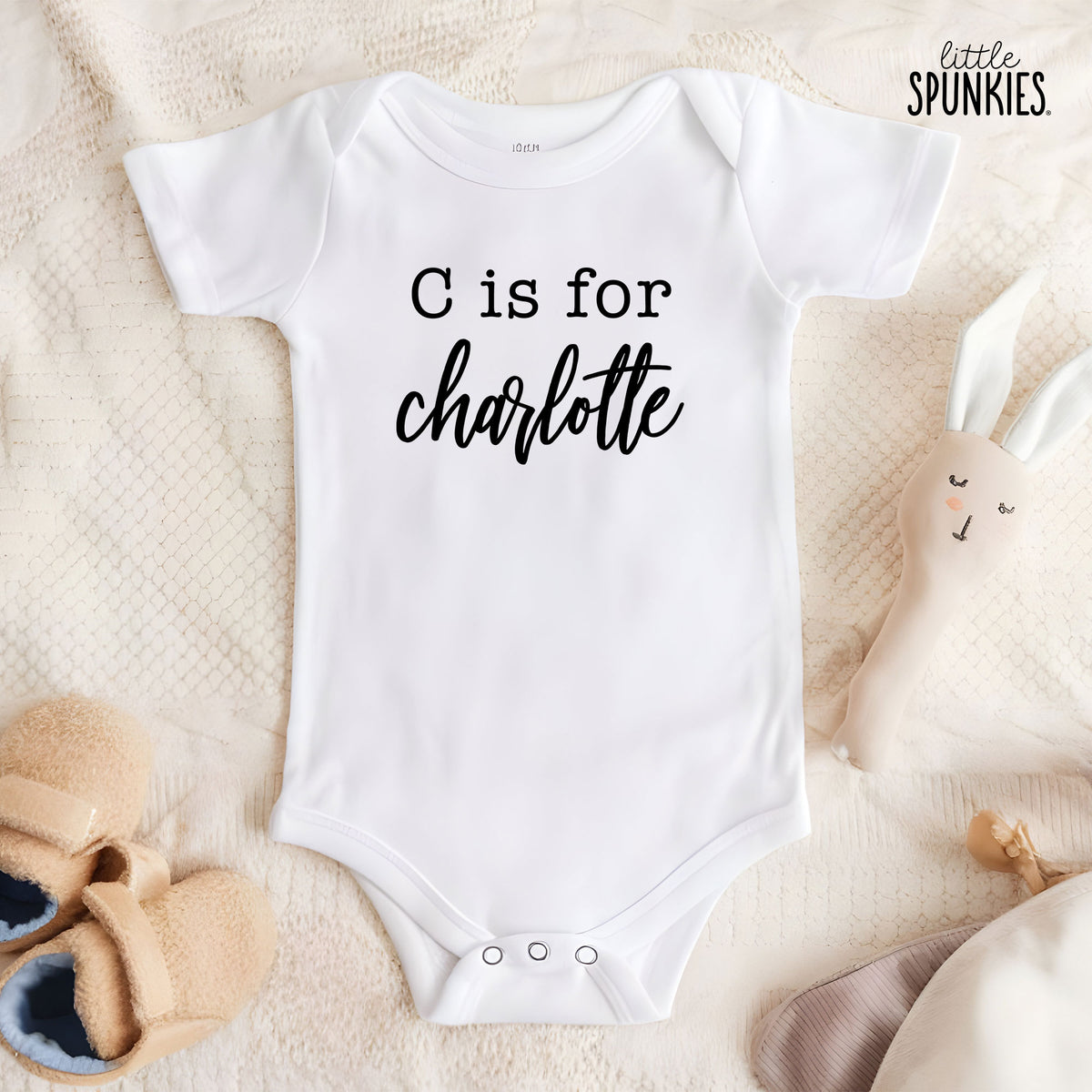 Letter is for Cursive Name Onesies® Brand