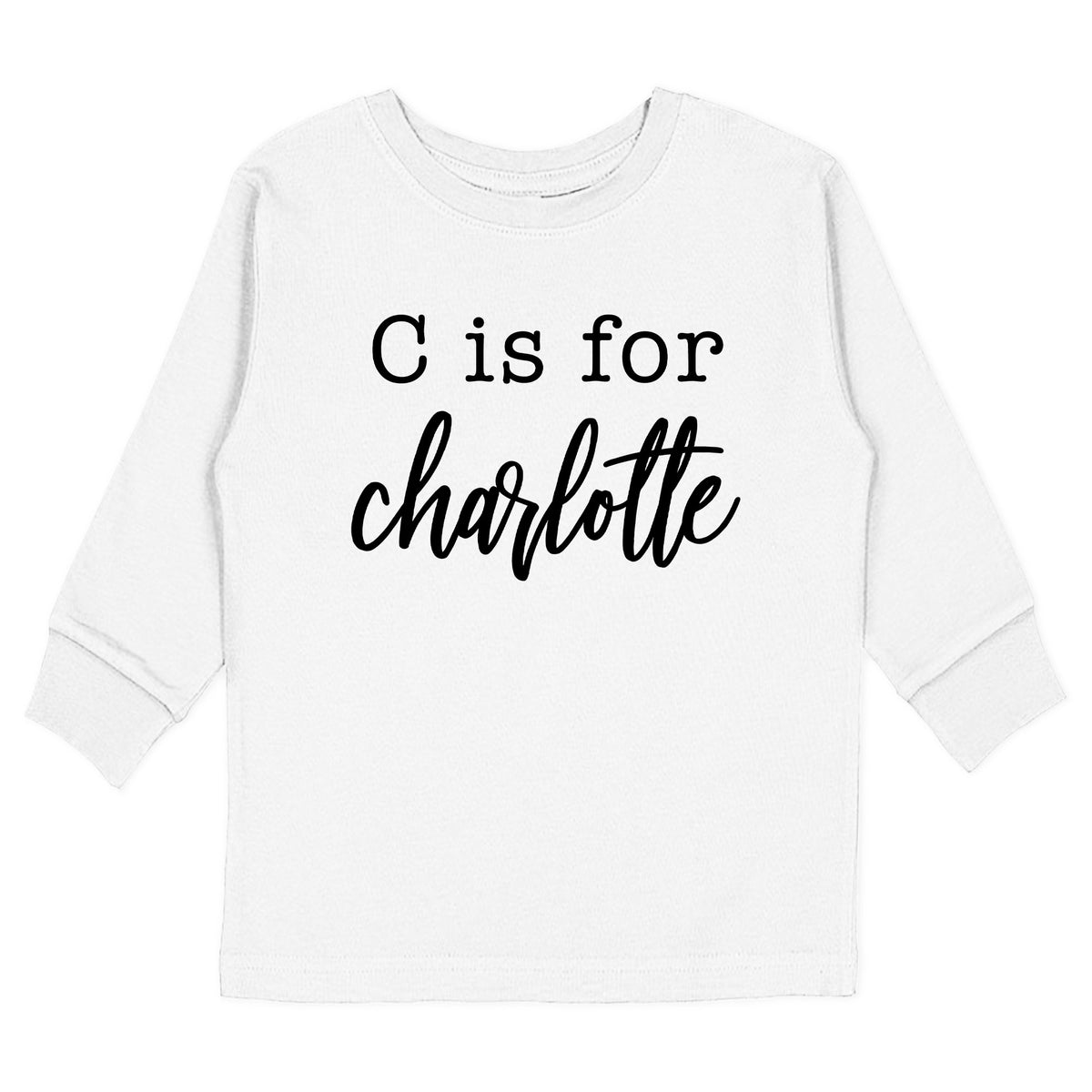 Letter is for Cursive Name T-Shirt