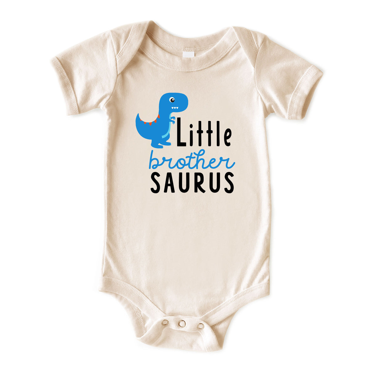 Little Brother Saurus (Blue Dino) Natural Onesies® Brand