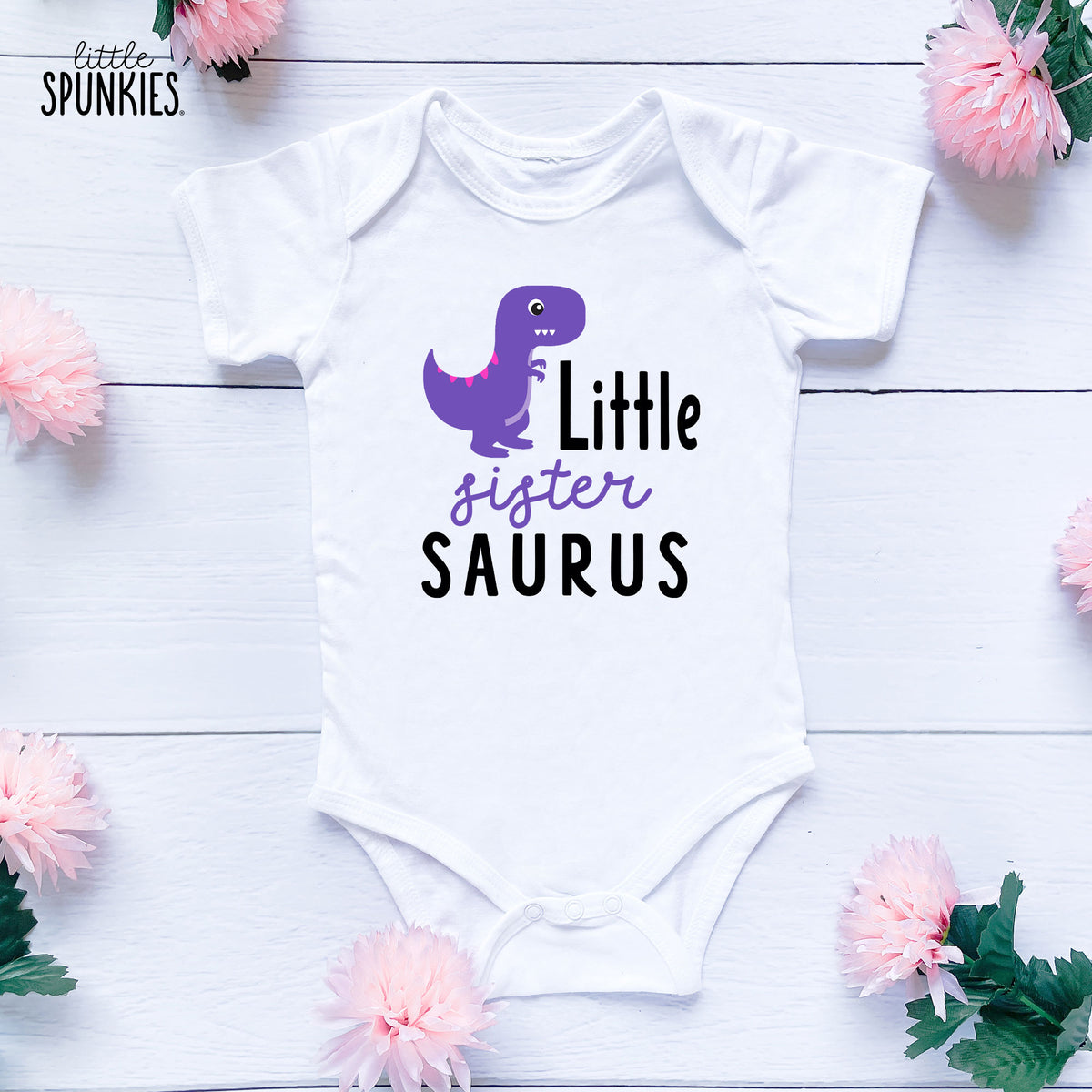 Little Sister Saurus Onesies® Brand