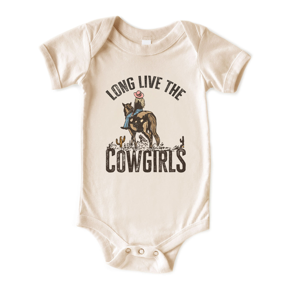 Long Live the Cowgirls Natural Onesies® Brand