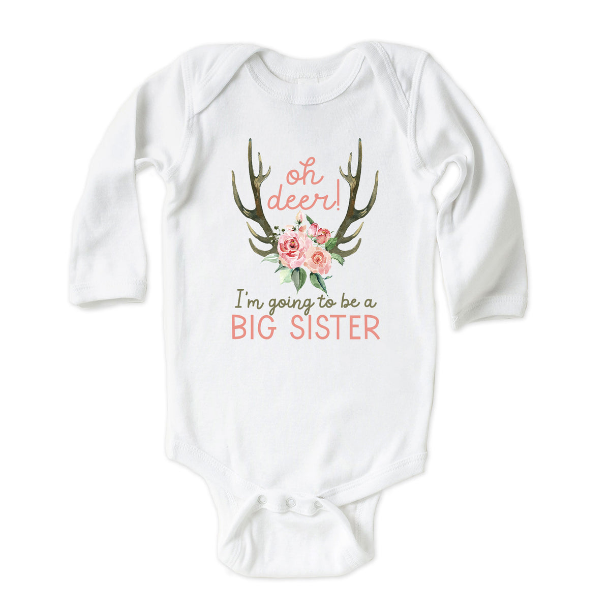 Oh Deer I'm Going to be a Big Sister Onesies® Brand