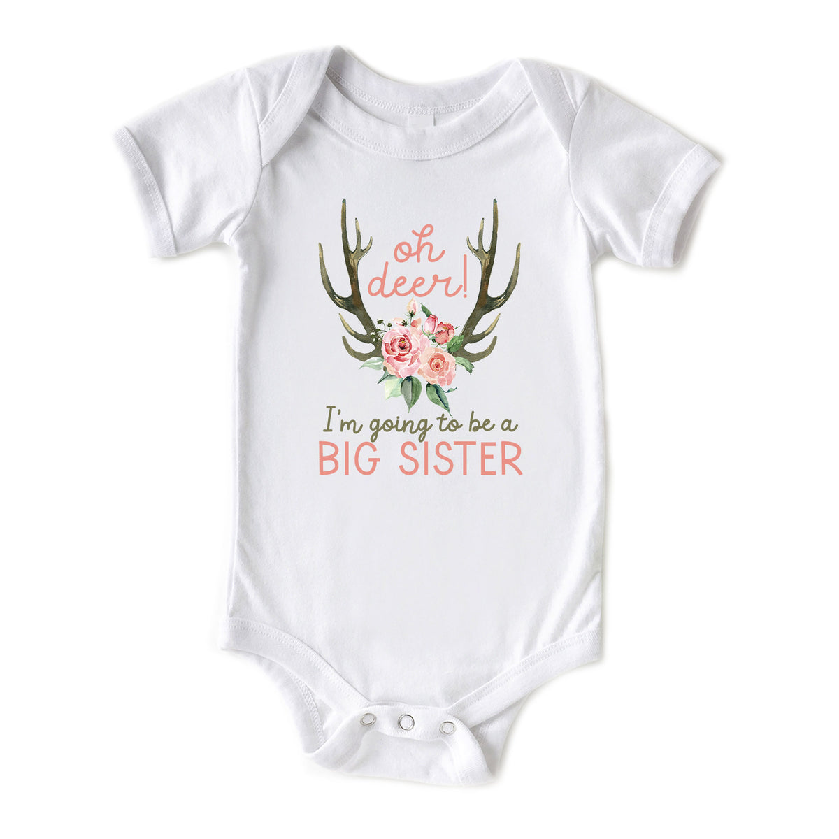 Oh Deer I'm Going to be a Big Sister Onesies® Brand