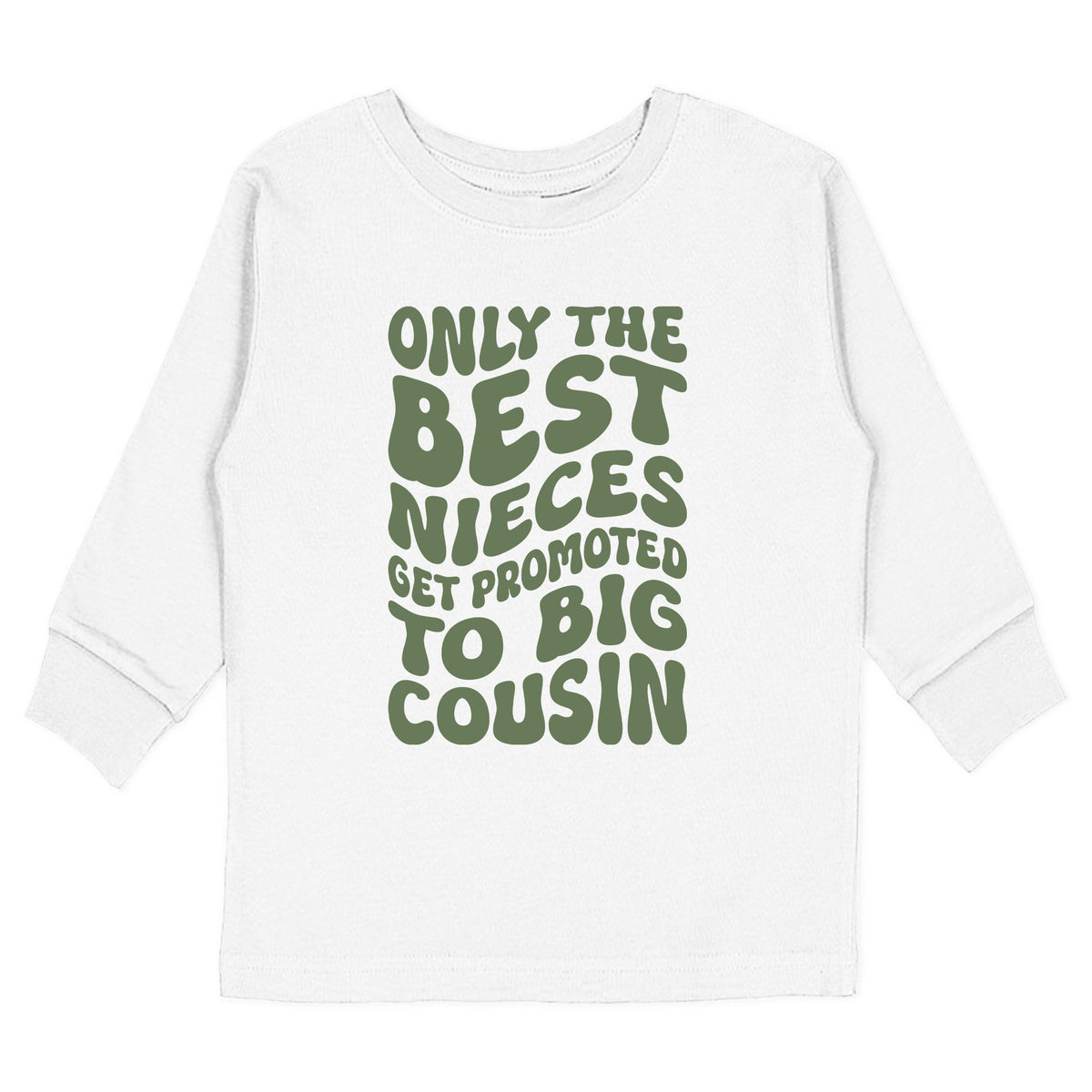 Only the Best Nieces Get Promoted to Big Cousin T-Shirt