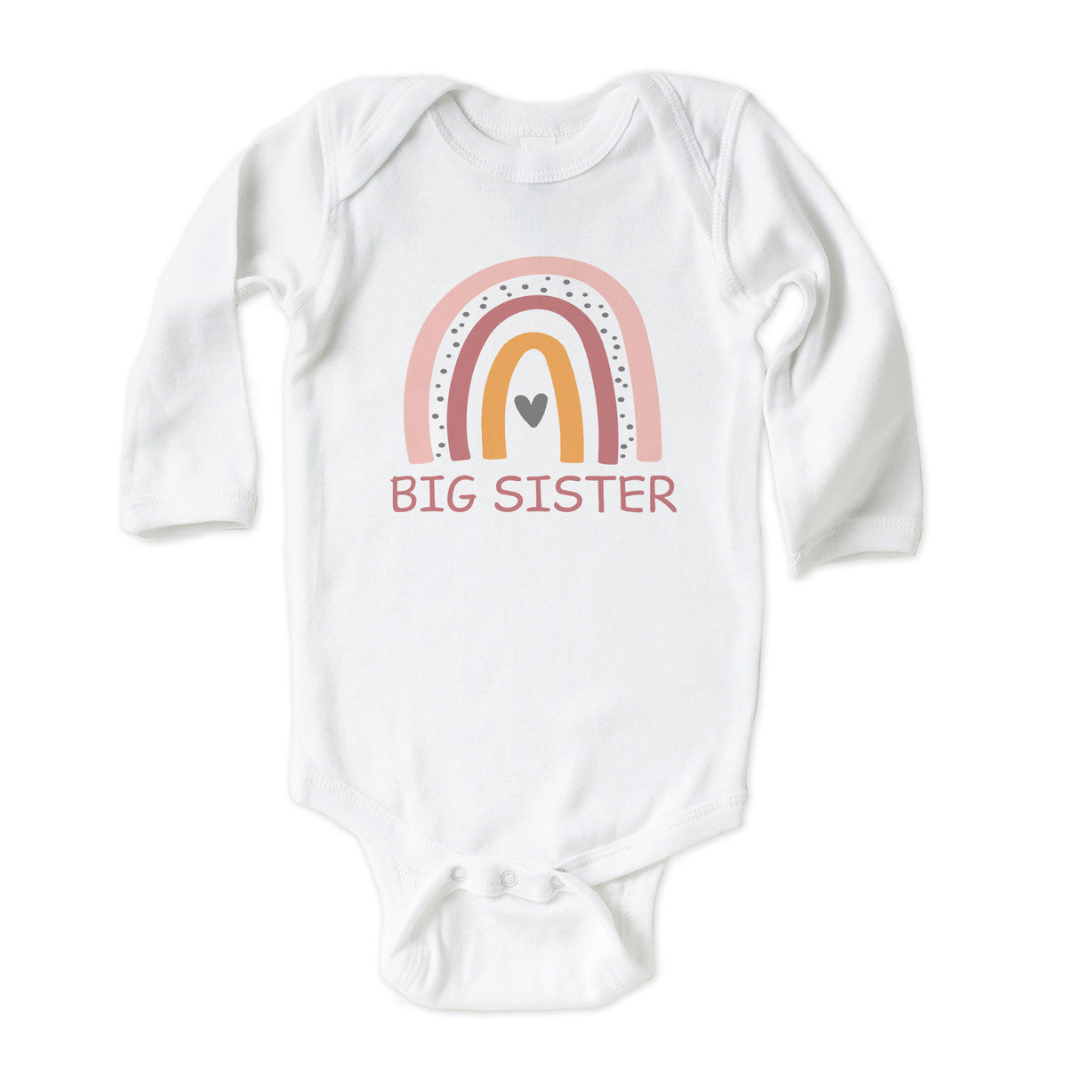 Pink Rainbow Big Sister Onesies® Brand