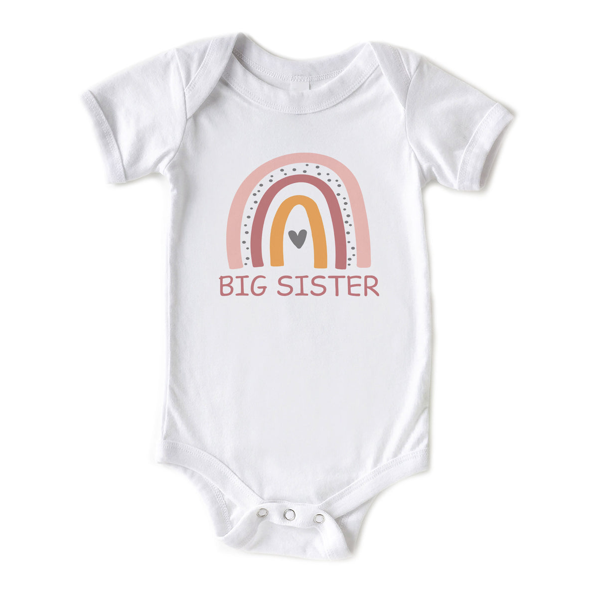 Pink Rainbow Big Sister Onesies® Brand